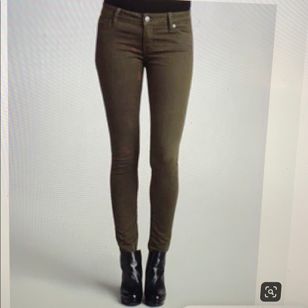 NWT Vince ankle cropped skinnies in olive
